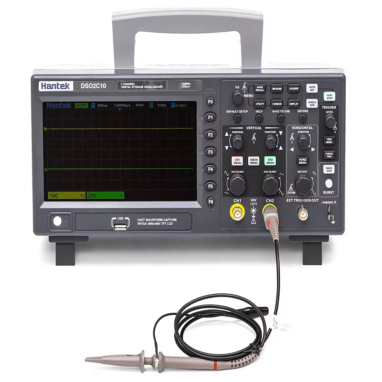 Digital Storage Oscilloscope 100Mhz - Oscilloscope numérique à 2 canaux DSO2C10