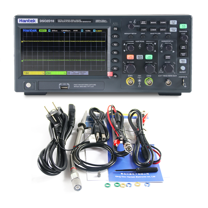 Digital Storage Oscilloscope 100Mhz - Oscilloscope numérique Hantek DSO2D10, bande passante