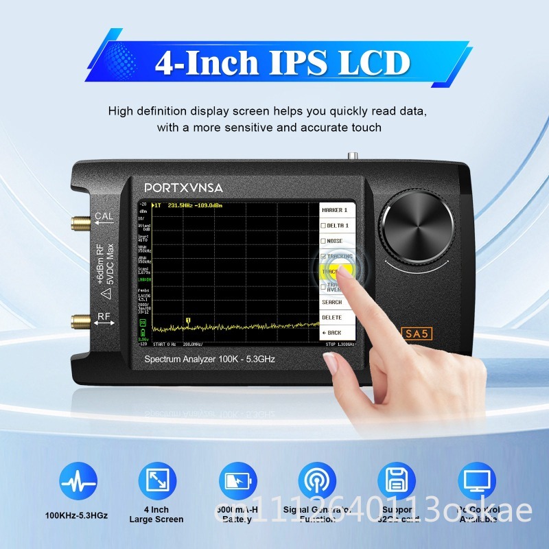 Signal Generator Spectrum Analyzer - Analyseur de spectre portable multifonctionnel SA5,