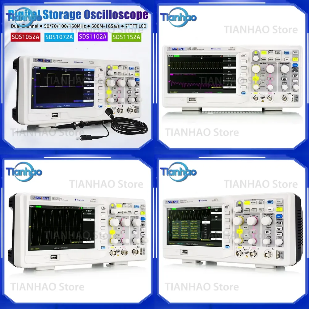 Digital Storage Oscilloscope 100Mhz - Oscilloscope numérique pour SIGLENT SDS1052A SDS1072A
