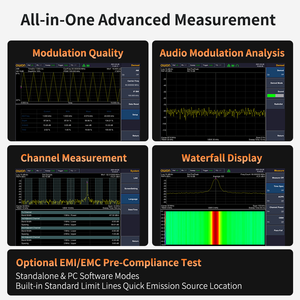 Analyseur de spectre OWON avec - Signal Generator Spectrum Analyzer avis et prix