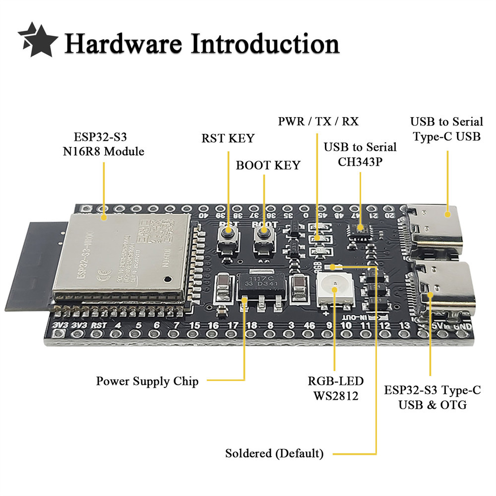 Carte de développement ESP32S3 - Esp32 S3 Development Board Lot avis et prix