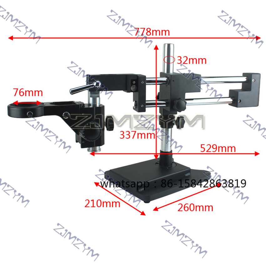 Support universel double bras  - Stereo Trinocular Microscope Pcb avis et prix
