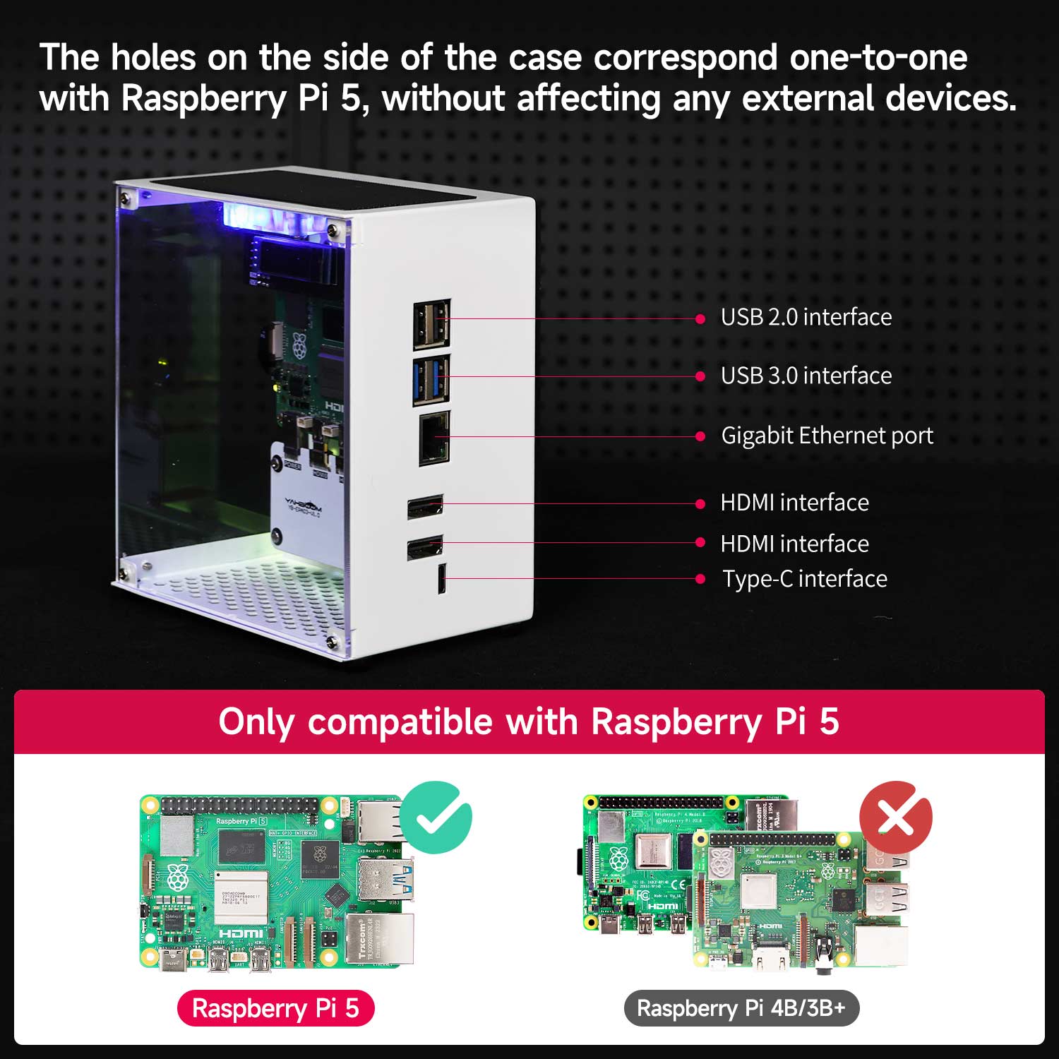Kit de protection de boîtier R - Raspberry Pi 5 8Gb Kit avis et prix