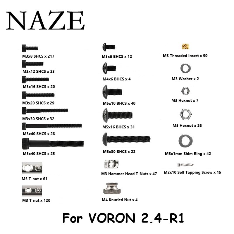 Kit Complet de Fixations pour  - Voron 2.4 R2 Kit avis et prix